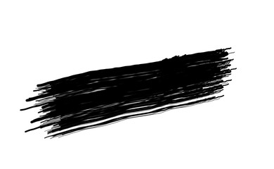 Ink brush stock isolated on transparent background, PNG file