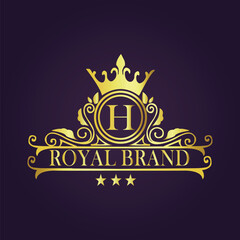  luxury gold logo concept
