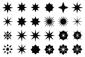 Sparkle & Shine Icons – Star Sparkles Vector Collection

