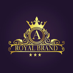  luxury gold logo concept