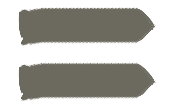 Ink brush stock texture isolated on transparent background, PNG file