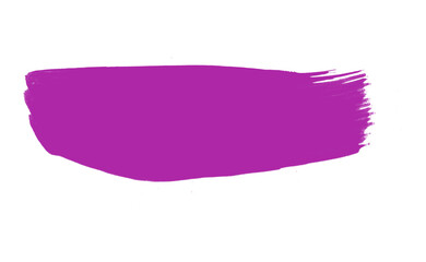 Ink brush stock texture isolated on transparent background, PNG file