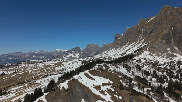 Churfirsten &uuml;ber dem Walensee, Ostschweiz im Winter