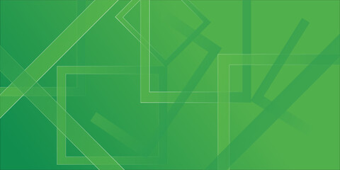 Green abstract background with geometric shapes gradient color for presentation design. Suit for business, corporate, institution, conference, party, festive, seminar, and talks.