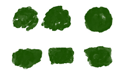 Ink brush stock texture isolated on transparent background, PNG file
