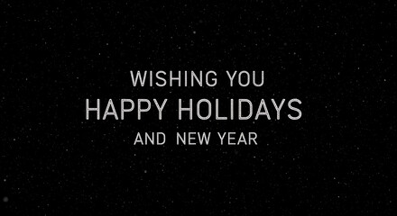 Celestial Holiday Wishes: A New Year's Greeting AI Generated