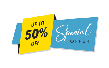 Big Sale Box Shape Special Offer Banner