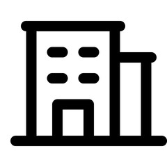 Office building vector icon 