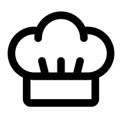 Restaurant chef hat icon vector