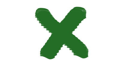 Ink brush stock texture isolated on transparent background, PNG file