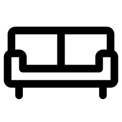 Simple sofa line icon