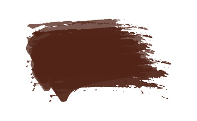 Ink brush stock texture isolated on transparent background, PNG file