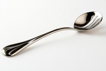 Elegant stainless steel slotted spoon