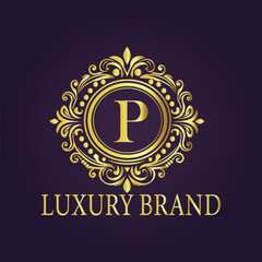  luxury gold logo concept