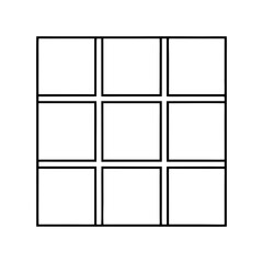 black and white cube