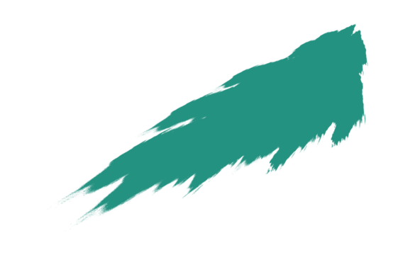 Brush stock isolated on transparent background, PNG file