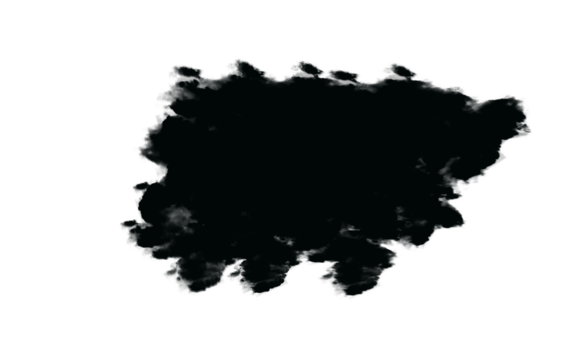 Brush stock isolated on transparent background, PNG file