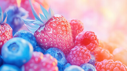 red berries background