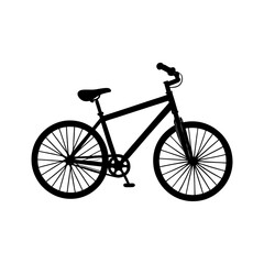 Fototapeta premium Bike Silhouette vector illustration