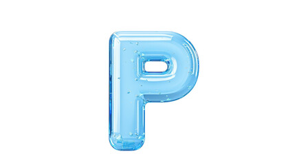 Crisp and clear, a detailed depiction of the letter p for visual learning graphic design