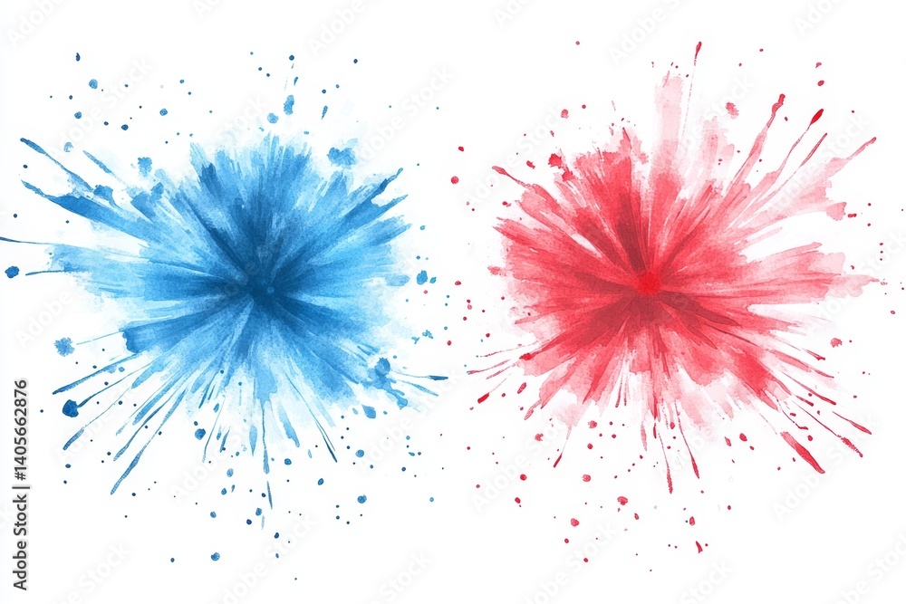 Poster exploding colors