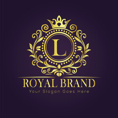  luxury gold logo concept