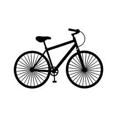 Fototapeta premium Bike Silhouette vector illustration