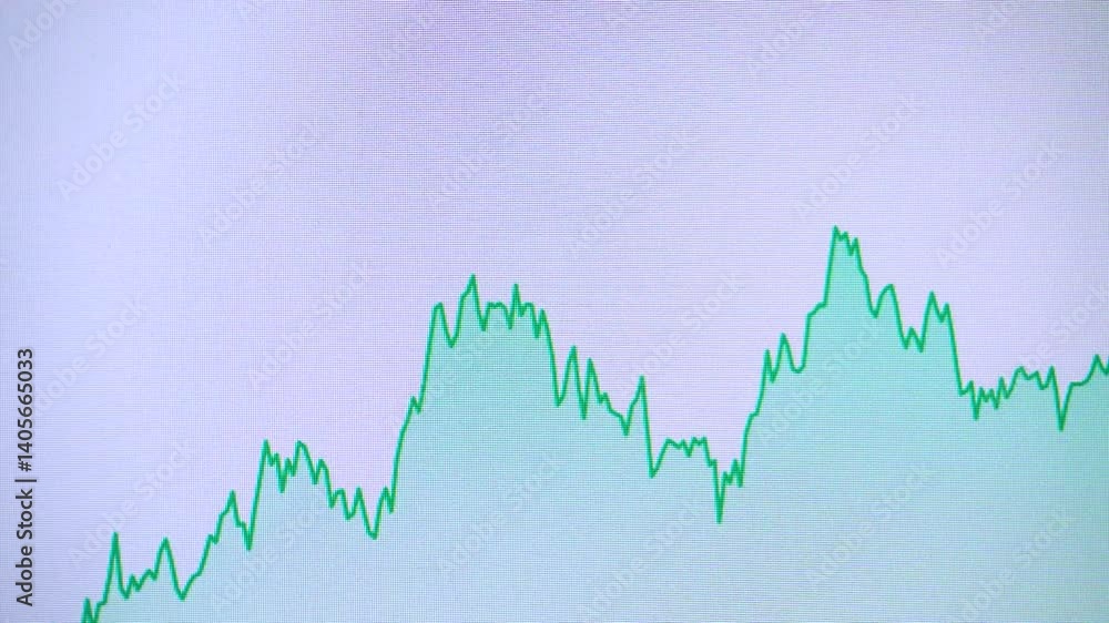 Poster stockmarket online trading chart candlestick on crypto currency platform. stock exchange financial m