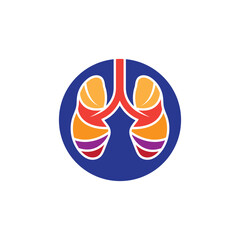 Lungs  Logo   Design Vector, Lungs health Design Concept 