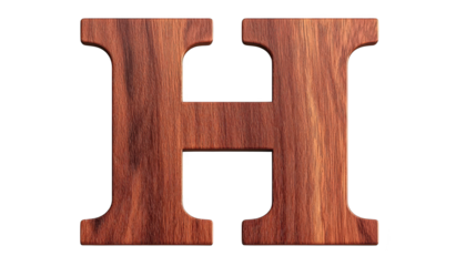 Rustic wooden letter h, a charming decorative piece for crafts and home decor rustic