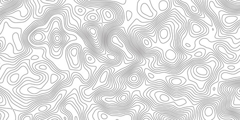 Abstract Topographic contour map. Vector cartography illustration. Abstract lines background. Line topography map contour background concept of a conditional geography scheme and the terrain path.