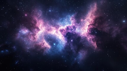 Space nebula. 3d Illustration, for use with projects on science, research, and education.