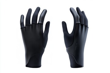 Obraz premium Black fingerless gloves, sleek design