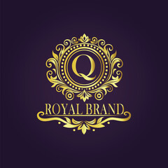  luxury gold logo concept