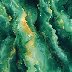 Fluid art design with green marble texture high resolution picture