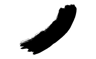 Ink brush stock isolated on transparent background, PNG file