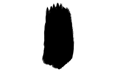 Ink brush stock isolated on transparent background, PNG file