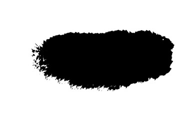 Ink brush stock isolated on transparent background, PNG file