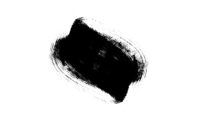 Ink brush stock isolated on transparent background, PNG file