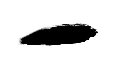 Ink brush stock isolated on transparent background, PNG file
