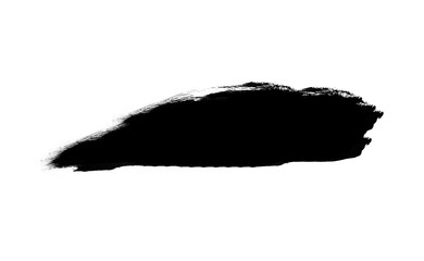 Ink brush stock isolated on transparent background, PNG file