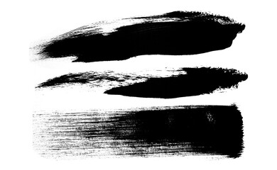 Ink brush stock isolated on transparent background, PNG file