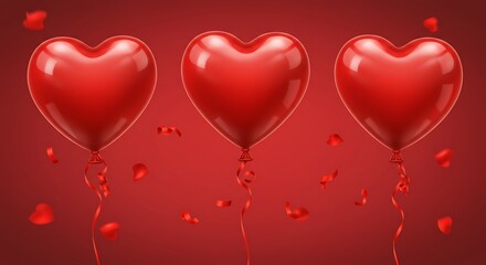 Crimson Trio: A Heartfelt Ascent AI Generated