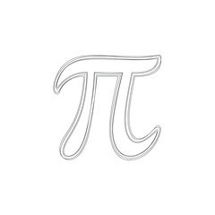 line art vector illustration of an abstract alphabet coloring page 