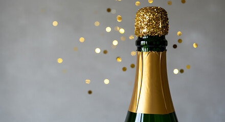 Golden Hour Sparkle: Champagne Celebration AI Generated