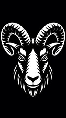 vector illustration of a black sheep