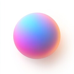 Obraz premium Colorful, smooth sphere, vibrant gradient