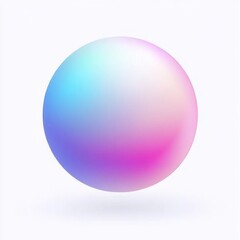 Abstract sphere with vibrant gradient colors