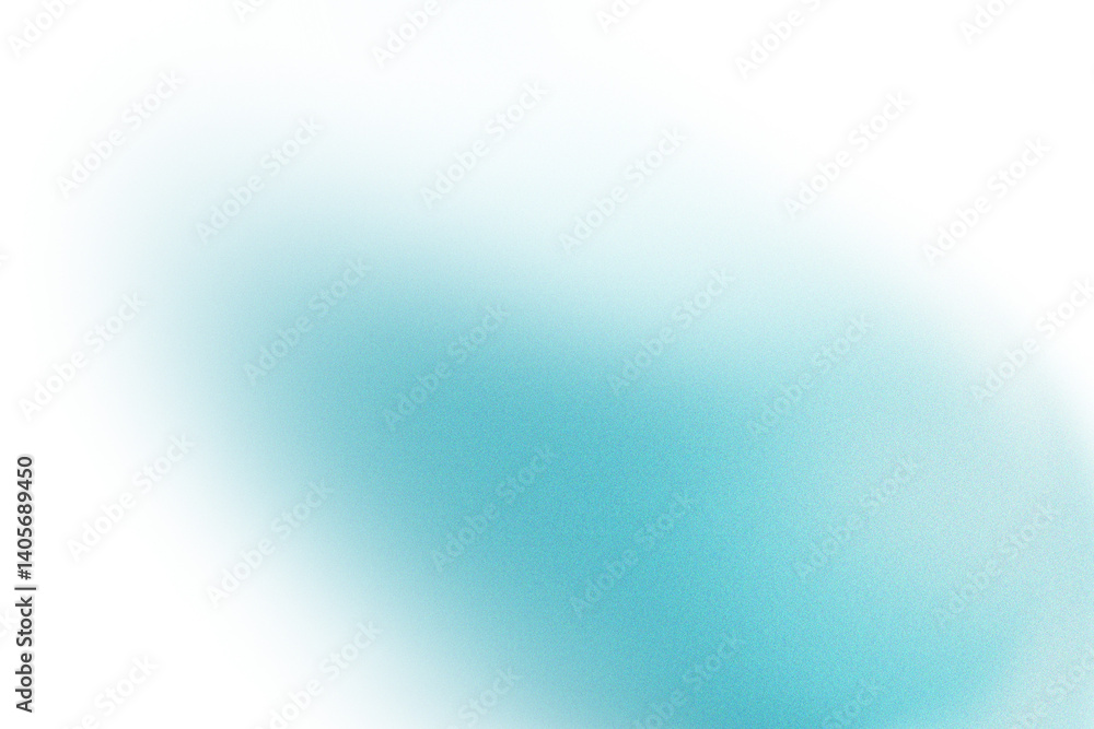 Poster Abstract transparent  teal gradient blob shape.