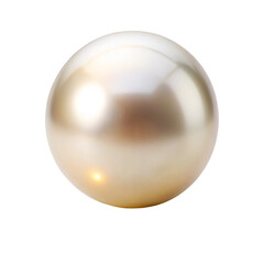 Obraz premium golden sphere isolated on white background